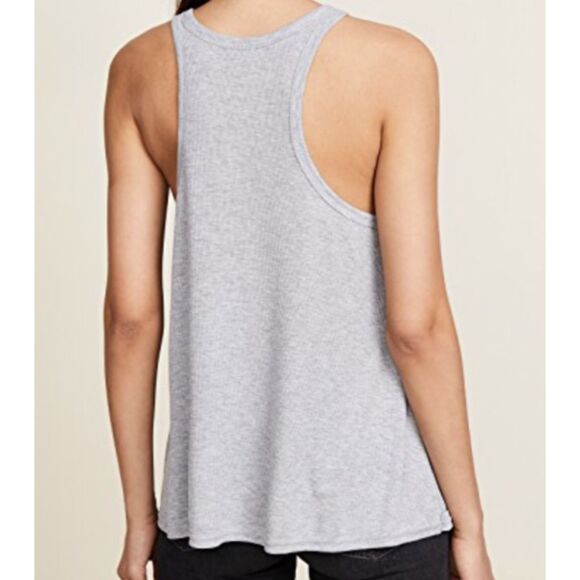 Free People Intimately Grey Ribbed Swing Tank Top Women’s Size Large - Picture 7 of 7